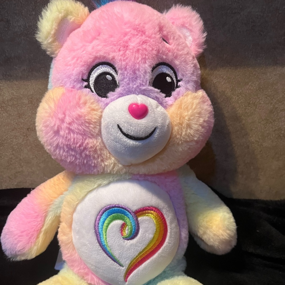 - 2021 Basic Funs - Togetherness Bear Care Bear 14” Plush Toy